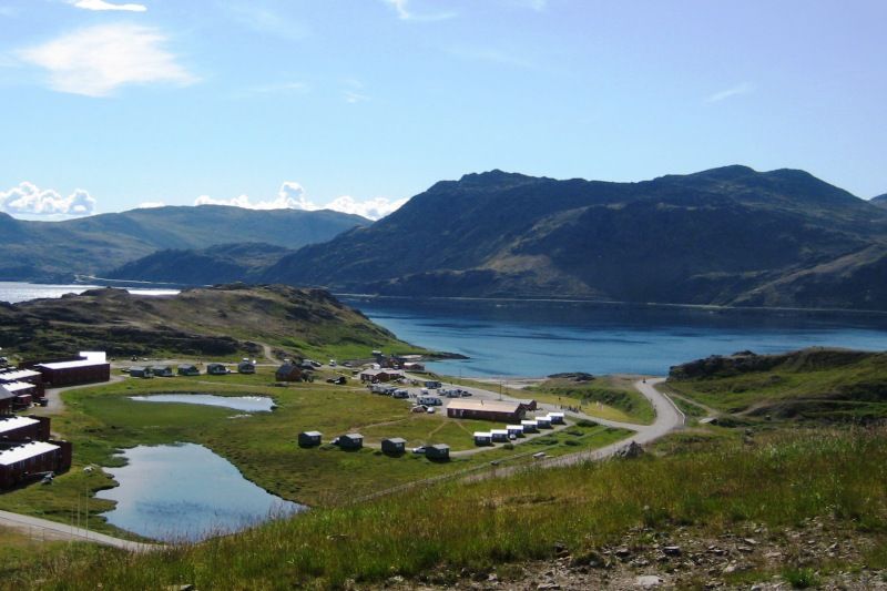 Ligging van Nordkapp Camping