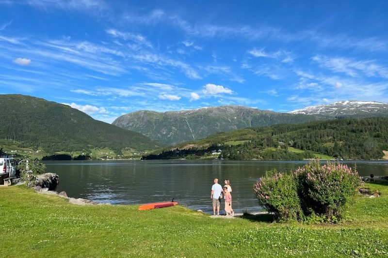 Ulvik Camping Hardangerfjord uitzicht