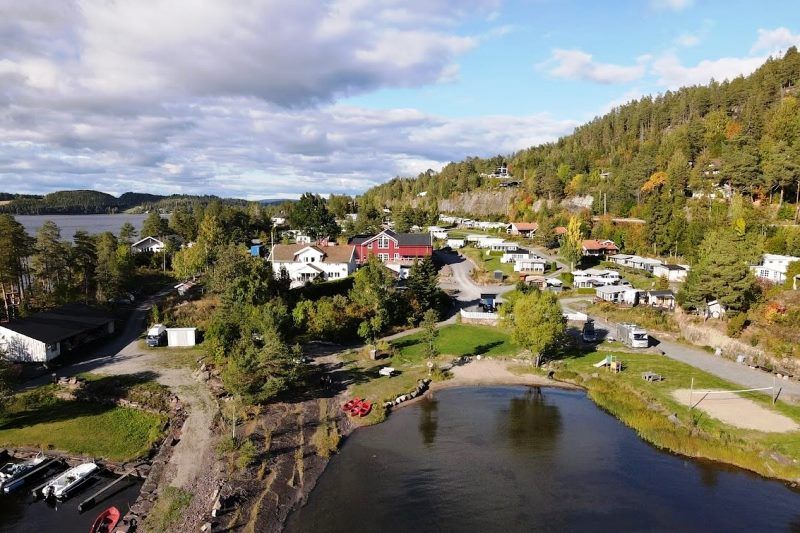 Utvika Camping prachtige ligging aan Tyrifjord