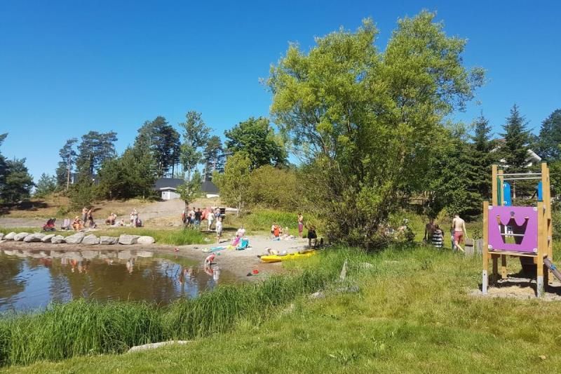 Utvika Camping strand en speeltuin